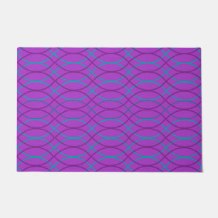 Purple Waves Doormat