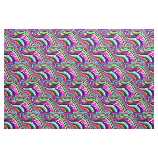 Purple waves fashion fabric (Fat Quarter)
