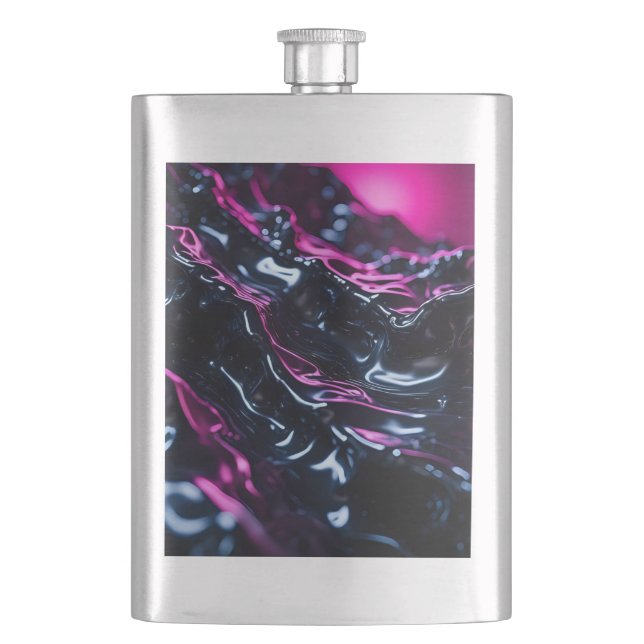 Purple Waves Flask (Front)