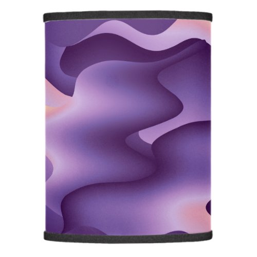 Purple waves lamp shade