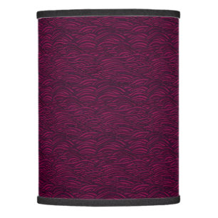 Purple waves pattern. Sea texture. Lamp Shade