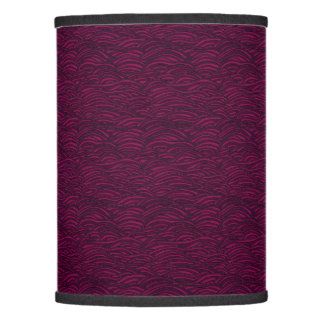 Purple waves pattern. Sea texture. Lamp Shade