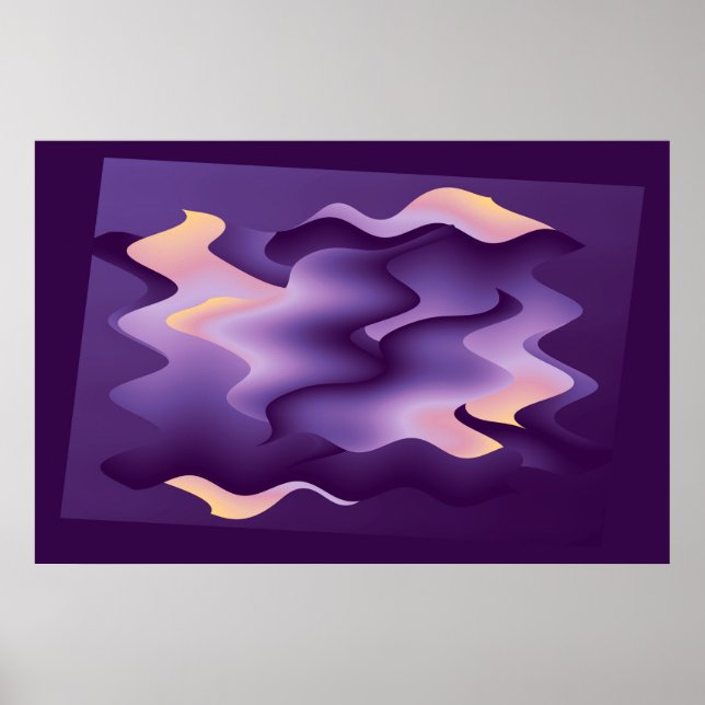 Purple waves poster (Front)