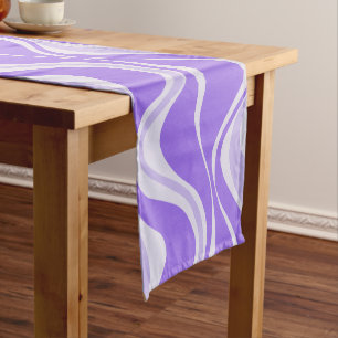 Purple Waves Table Runner
