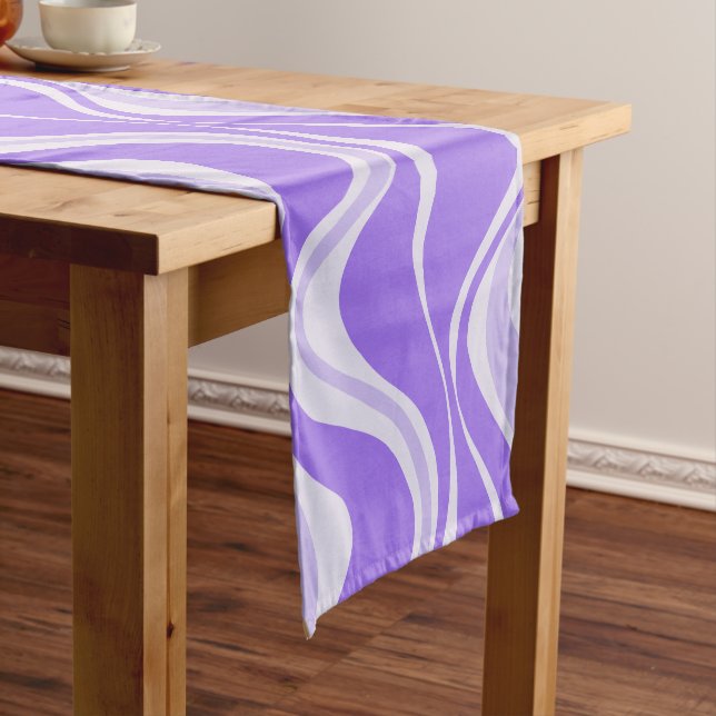 Purple Waves Table Runner (In Situ)