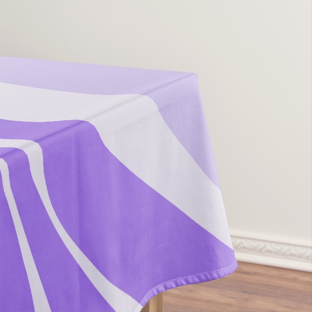 Purple Waves Tablecloth (In Situ)