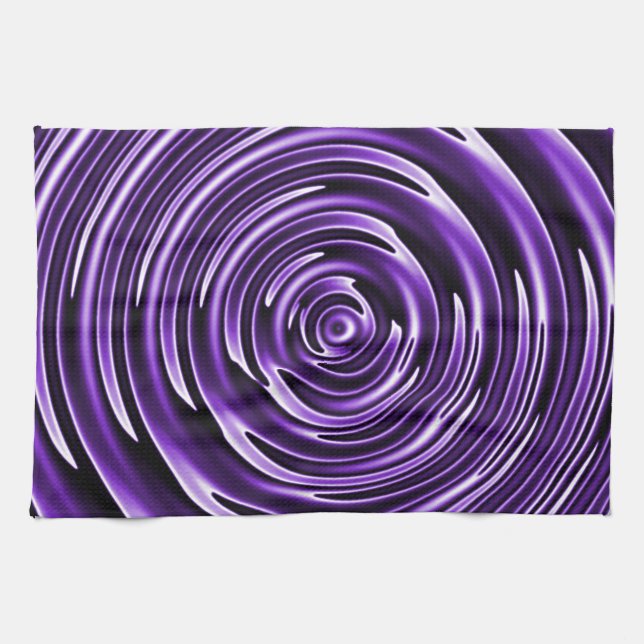 Purple Waves Towel (Horizontal)