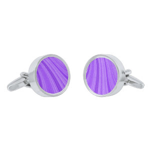 Purple Wavy Glitter Cufflinks
