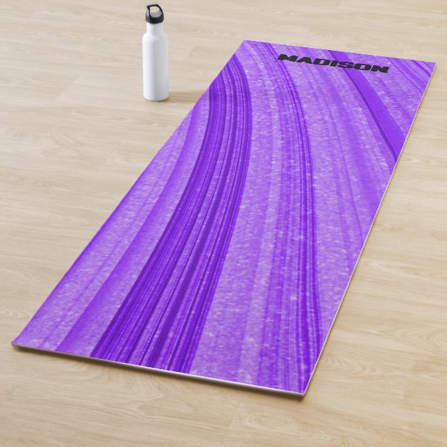 Purple Wavy Glitter Yoga Mat (In Situ)