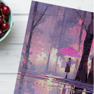 Purple Weather Anime Impressionism Jigsaw Puzzle