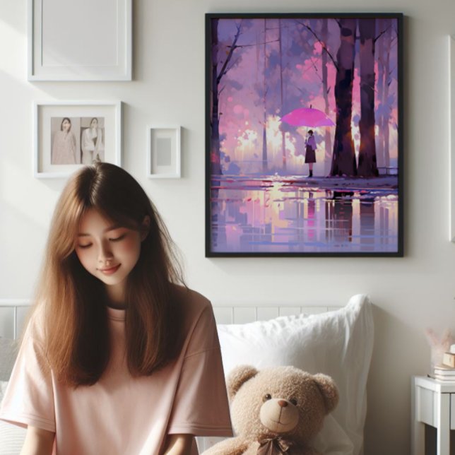 Purple Weather Anime Impressionism Photo Print (Creator Uploaded)