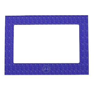 Purple Weave Glitzy Monogram Magnetic Picture Frame