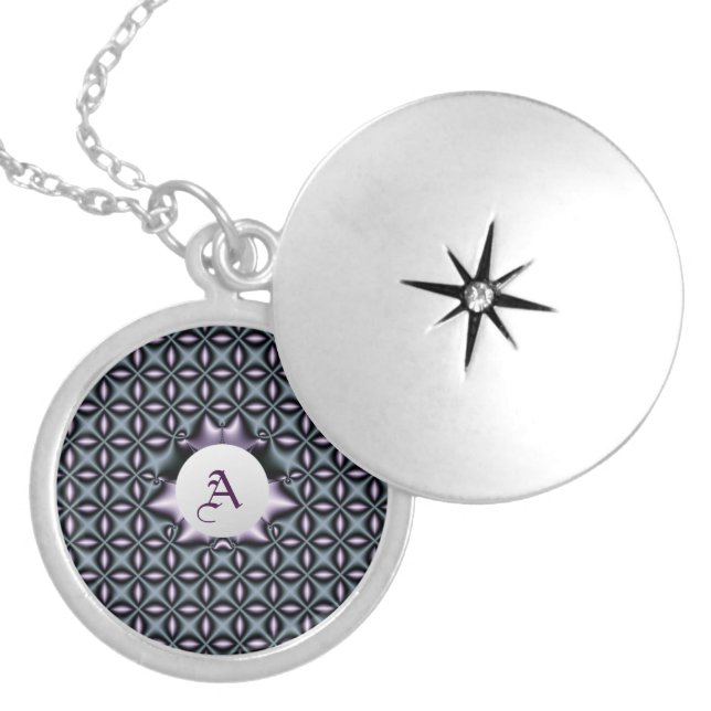 Purple Web Custom Necklace (Front)