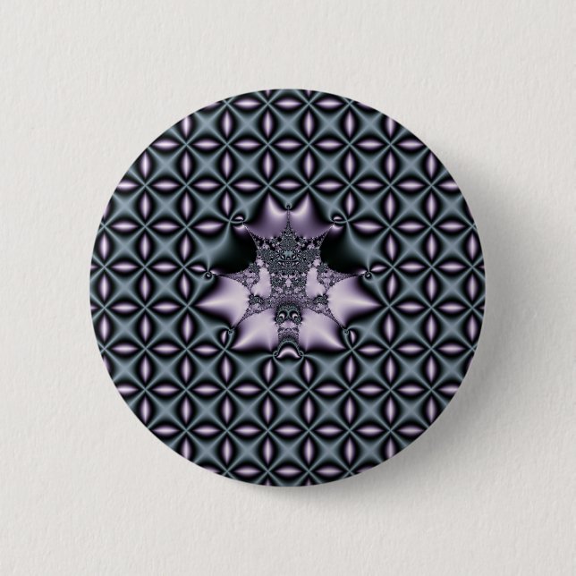 Purple Web Pinback Button (Front)