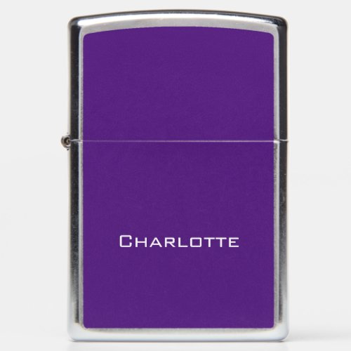 Purple Wedding Bridesmaid  Personalized  Zippo Lighter
