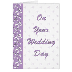 Purple Wedding Deco Cards