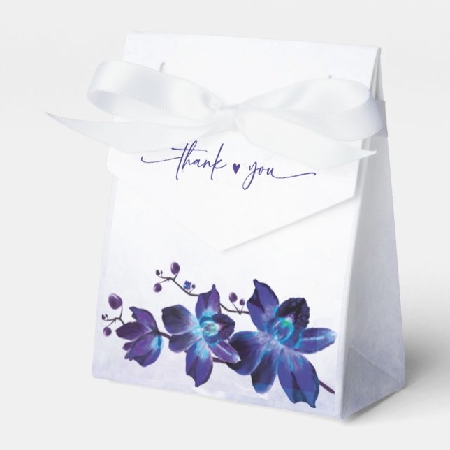 Purple Wedding Favors Gift Box (Front Side)