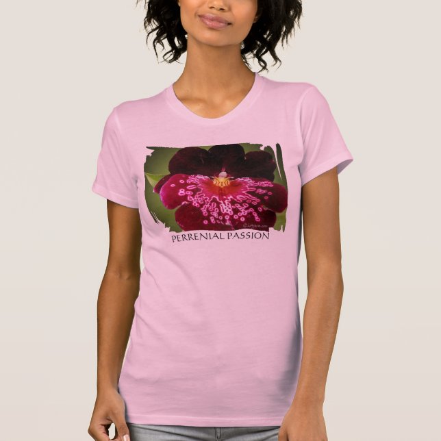 Purple Wedding Flowers T Shirts Apparel (Front)