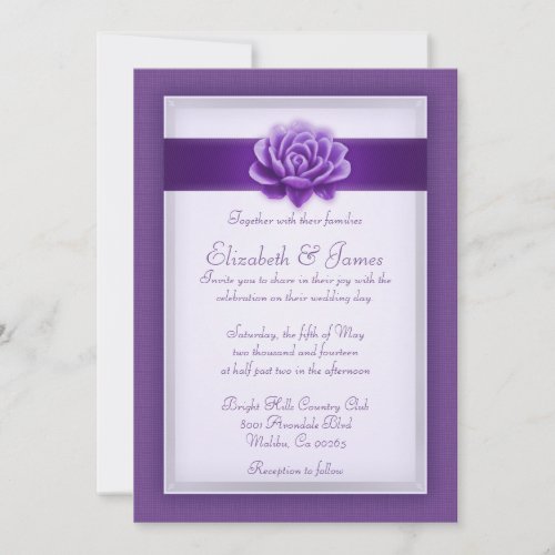 Purple Wedding Invitations