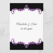 purple wedding menu (Back)