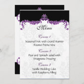 purple wedding menu (Front/Back)