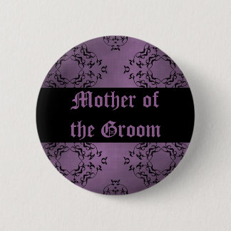 Purple wedding Mother of the Groom Button