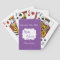 Purple Wedding Party Favor Playing Cards