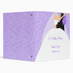 Purple Wedding Planner Binder | Zazzle
