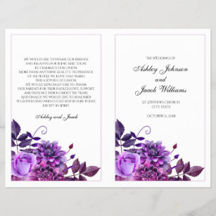 Church Wedding Programs Zazzle