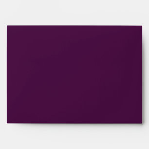 Purple Wedding Return Address Envelope 