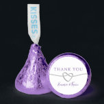 Purple Wedding Thank You Candy Favors<br><div class="desc">Delight your guests with these personalized purple wedding Hershey's Kisses®,  featuring a romantic silver rope heart and elegant thank you message. A sweet and memorable favor for your reception tables,  candy buffets,  or favor bags,  perfectly matching your violet wedding theme.</div>