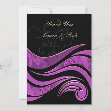 purple wedding ThankYou Cards