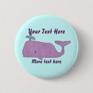 Purple Whale Button