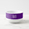Purple White 3 Initials Vine Script Monogram