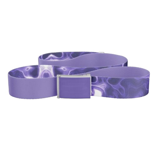 Purple  White Abstract  Belt
