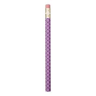 Purple White Alhambra Design Pencil