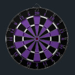 Purple White and Black Dartboard<br><div class="desc">Purple White and Black Dartboard. 

 Striped Hope™ is your online store for a variety unique designs and gifts.</div>