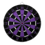 Purple White And Black Dartboard at Zazzle