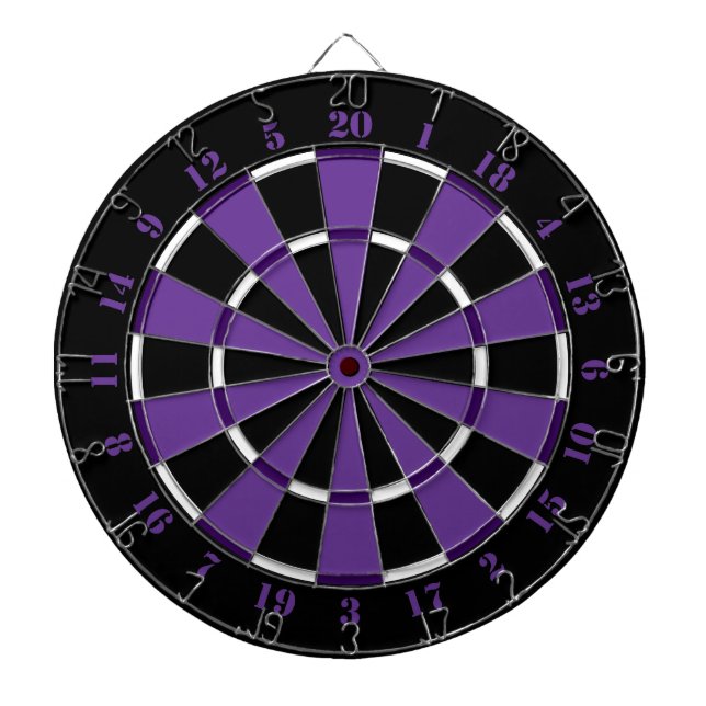 Purple White and Black Dartboard (Front)