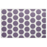 Purple White Big Polka Dots Fabric