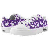 Purple White Bunny Rabbit Sneakers (Pair)