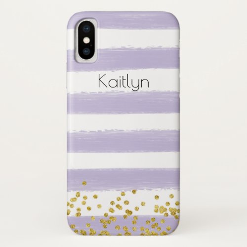 Purple White Case_Mate Barely There iPhone X Case