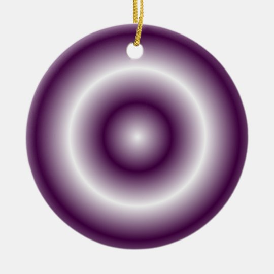 Purple White Ceramic Ornament