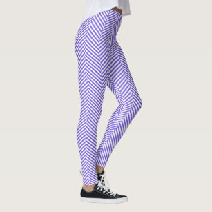 purple and white leggings