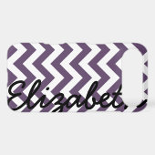 Purple White Chevron Pattern Case-Mate iPhone Case (Back (Horizontal))