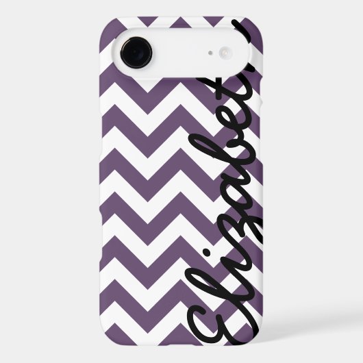 Purple White Chevron Pattern Case-Mate iPhone Case (Back)