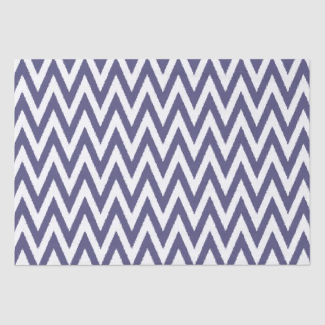 Purple White Chevron Tissue Paper (Front)