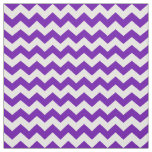 Purple White Chevron Zigzag Stripe Pattern Fabric
