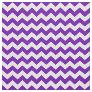 Purple White Chevron Zigzag Stripe Pattern Fabric