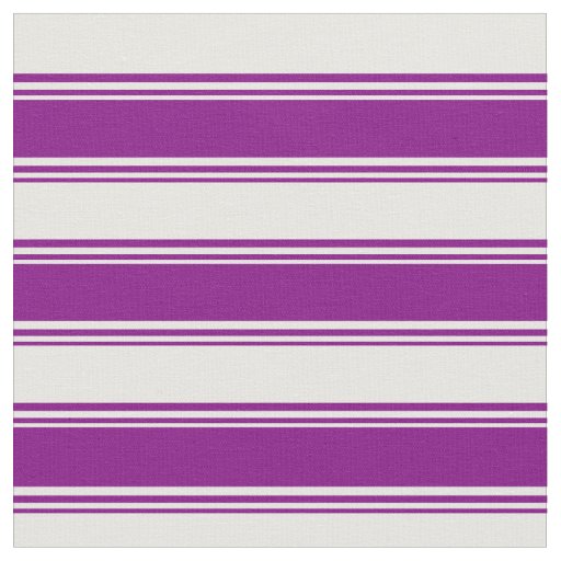 Purple & White Colored Lined Pattern Fabric